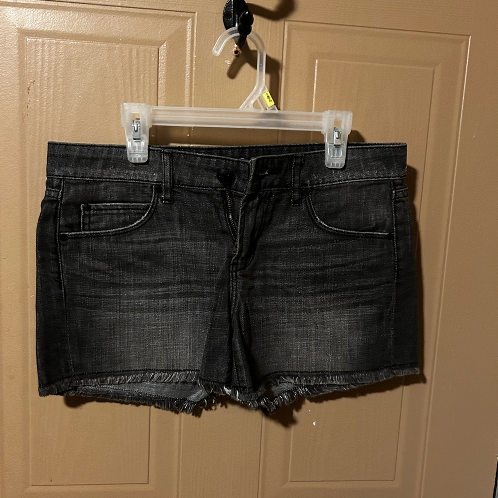 Women's Black Denim Shorts